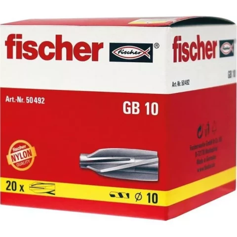 FISCHER dībelis gāzbetonam GB 10, 20 gab 61-40712 61-40712