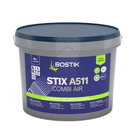 Легкий клей для напольных и настенных покрытий Bostik STIX A511 COMBI AIR, 10 л