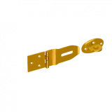 Cilpa piekaramajai atslēgai 90x80x45x1.5mm, dzelteni Zn