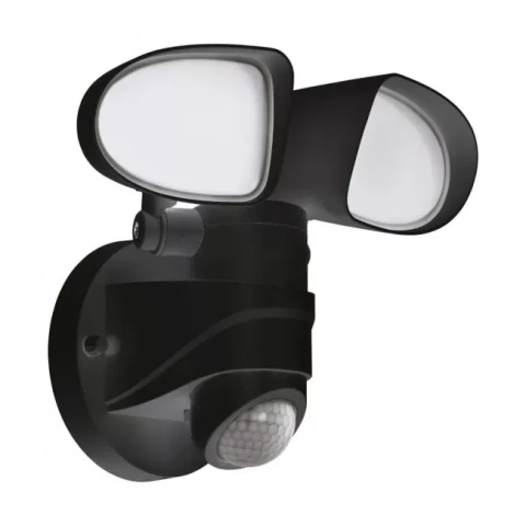 настенный уличный светильник EGLO Pagino LED 2X6W 1800Lm 5000K IP44 Датчик движения черный 98176