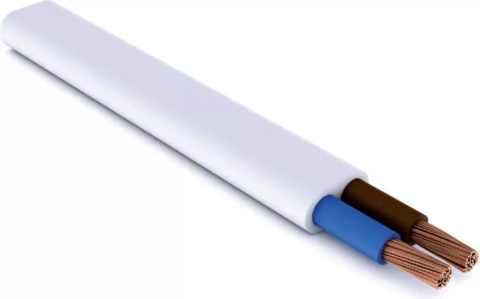 KABELIS LOKANAIS OMYp2x0.5 H03VVH2-F balts plakans