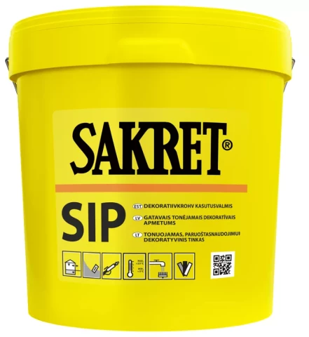 Sakret SIP/B 1.5mm 25kg Ready made silicone decorative plaster