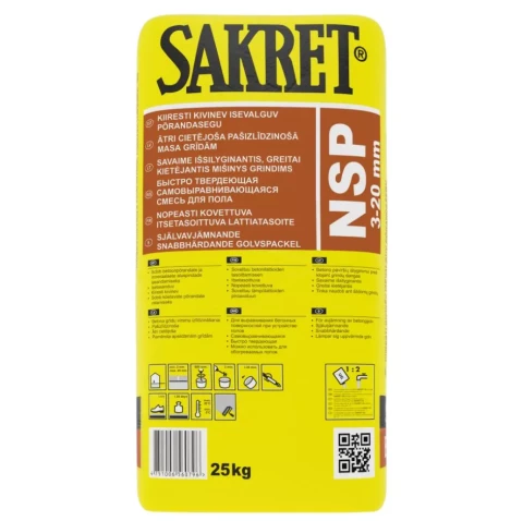 Sakret NSP 25kg Fast drying, self-leveling floor mix