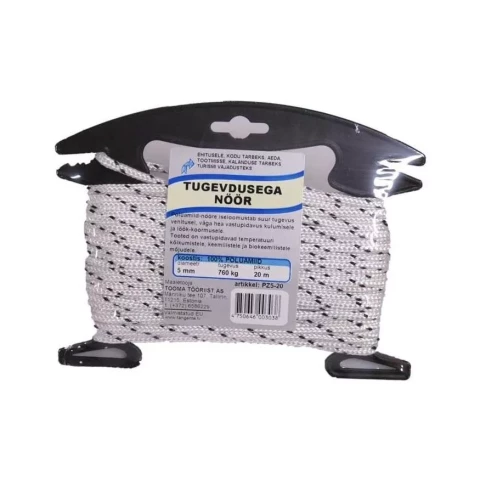 Pīta virve PES HT d5mm*20m +plast.turētājs