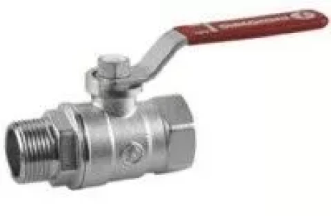 Lodveida ventilis 1" FM,  garais rokturis Giacomini