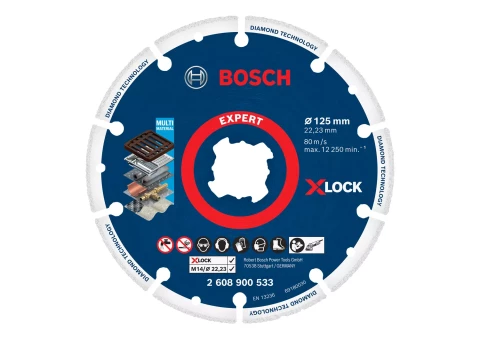Алмазный круг X-LOCK Expert Diamond Metal Wheel 125х22,23 мм Professional BOSCH (2608900533)