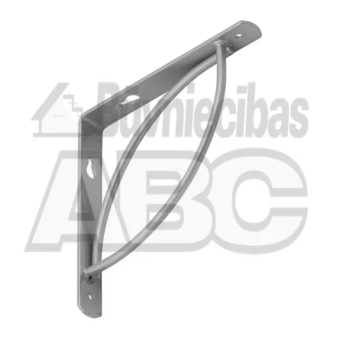 Plaukta turētājs 200x200mm TRAMP 200 SR, sudrabs