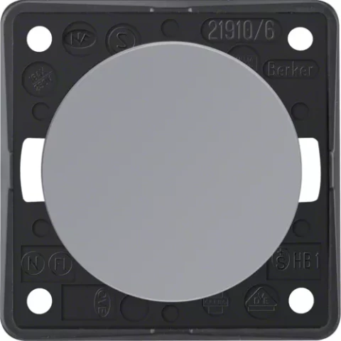 Berker B.MOBIL pelēks slēdzis 1-taust siena/mēbeles ar rāmi