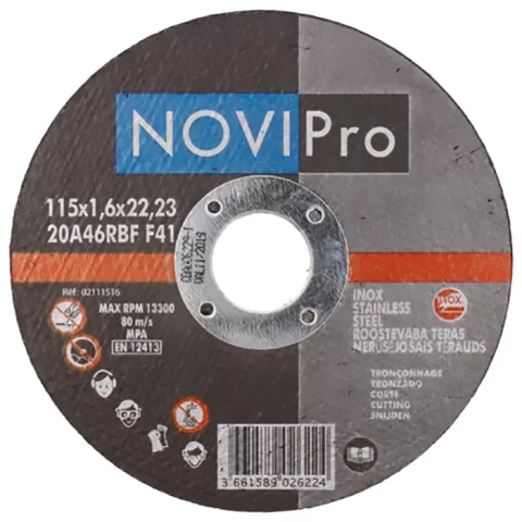 Griezējdisks Inox 115X1.6  Novipro