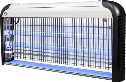 Gaismeklis pret insekticīdiem SANICO 43W  IK206 2x20W melna