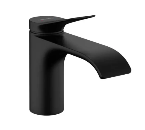 Смеситель для раковины Hansgrohe Vivenis 80, матовый черный, HG75012670