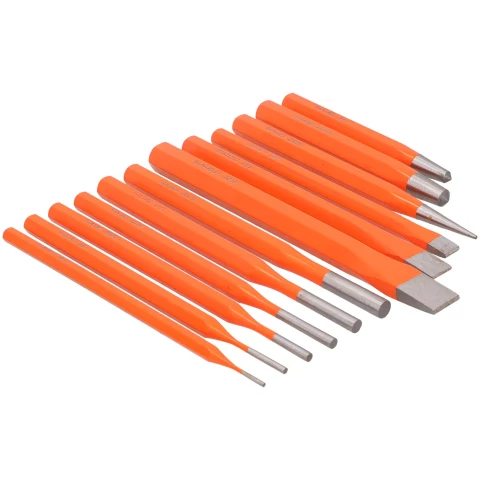 FASTER TOOLS Chisels and punches in set - 12pcs