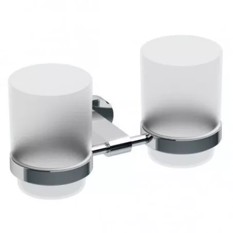 Ravak glāžu turētājs CR400, stiprināms pie sienas, 2 glāzes