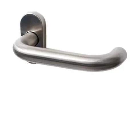 Handle for profile doors, stainless steel, matt