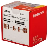 FISCHER Neilona dībelis SX Plus 6x50 100gab