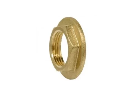 Brass checknut 1"