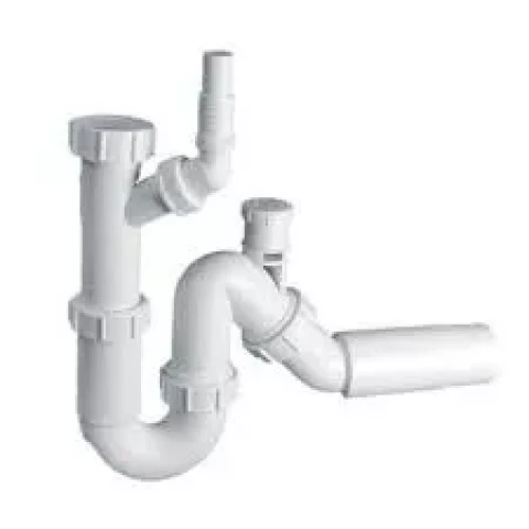 Siphon for sink with air valve 11/2"x50 mm McAlpine 