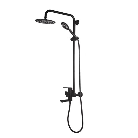 Dušas komplekts AQ Steel, melns S701-188