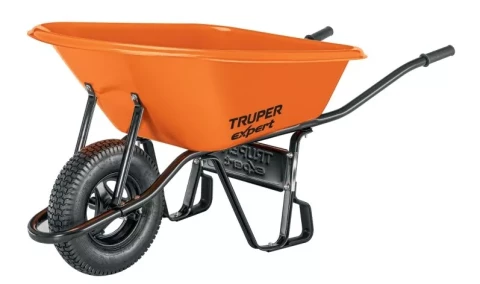 Wheelbarrow Truper expert with HDPE plastic body 120L CAT-60PLX