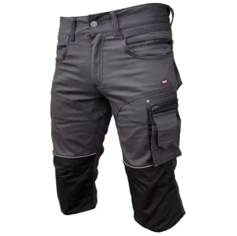 Šorti Stretch PESSO, 3/4, tumši pelēkas C50