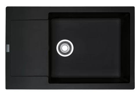 FRANKE granīta virtuves izlietne MRG 611-78 XL+ ventilis, 78x50cm Onyx 114.0479.032