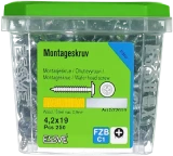 Montāžas skrūve 4.2x19mm Zn 250gab/iep., ESSVE 572619