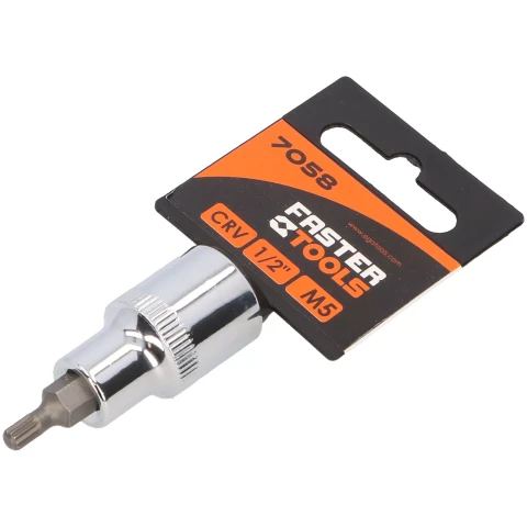FASTER TOOLS Spline socket 1/2" M5