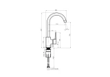 Maisītājs virtuves izlietnei AXE-33 AX30008 Rubineta 02593