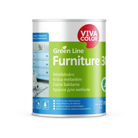 Vivacolor GL Furniture 30 C 0.9L Полуматовая краска для мебели