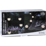 LED virtene ar saules baterijām Star Trading Globus 5M, 6LED, IP44