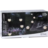 LED virtene ar saules baterijām Star Trading Globus 5M, 6LED, IP44