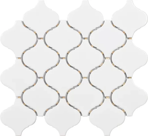 Flīzes mozaīka 30.5X28.5 TECH FLAME WHITE GLOSSY