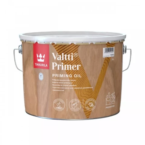 Tikkurila VALTTI PRIMER 9L Бесцветный грунтовочный состав