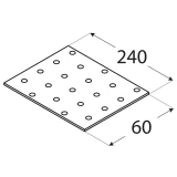 SAVIENOJUMU PLATE  240x60x2.0 mm