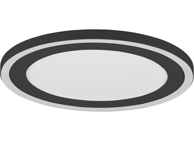 Plafonlampa griestu LED SMD 16W+8.5W 2300lm+1300lm 3000K IP20 D33cm melna Trio CARUS R67223332