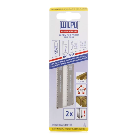 Figūrzāģa asmens HC 12 R, 5gab/iep., WILPU