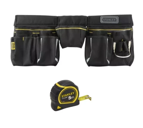 Instrumentu josta Stanley 60x25.5x7.5 + mērlente 5m TYLON