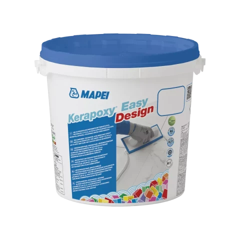 Mapei Kerapoxy Easy Design N111 3kg Divkomponentu epoksīdsveķu bāzes šuvju mastika Sudraba pelēks