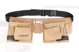 Leather tool belt with 6 pockets BELLOTA PC6BOL