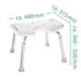 RIDDER Табурет для ванной Белый 110 кг A0050501