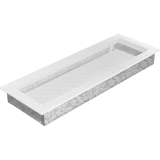 Reste kamīnam 170x490 mm  balta , 49B  Kratki