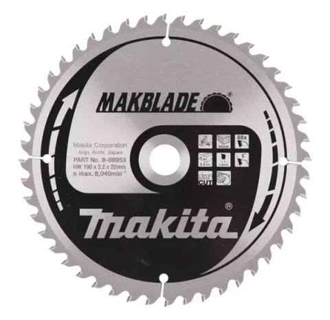 Zāģripa 190*20, 2,3mm 5° T48  CLEAN CUT Makita, B-08953