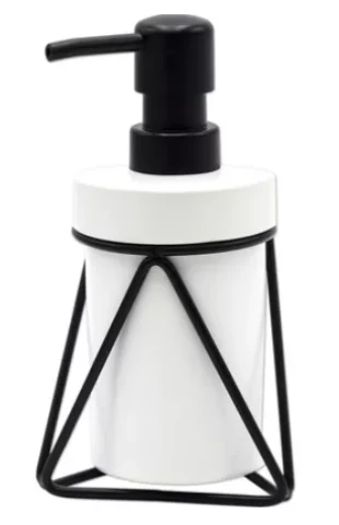 Ridder Soap dispenser Mila, white/black/steel, ABS