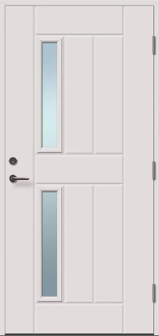Ārdurvis Opus 12 baltas ar kārbu 2x1R stikls 10x21 KR