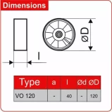 Karstumizturīgs ventilators VO120 HT