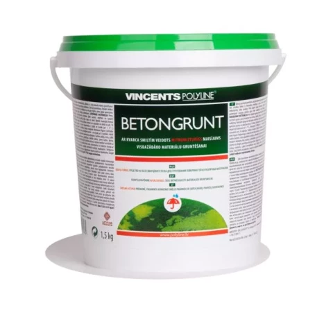 Vincents BETONGRUNT 1.5kg Zemapmetuma grunts