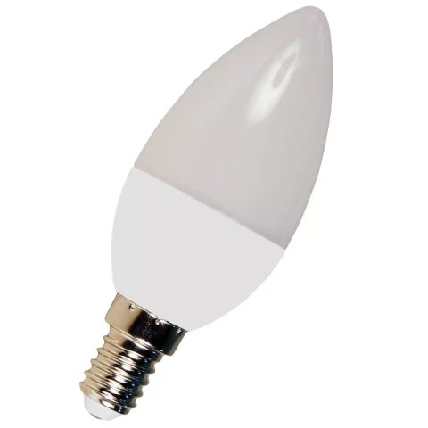 Spuldze LED spuldze svece C37 5W 470lm 3000K E-14 230V WW DIM WOJ+14381