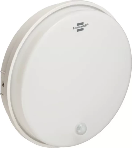 Plafonlampa garāžas LED 15W 1600lm 4000K IP54 ar sensoru balta apaļa Brennenstuhl 1270790110