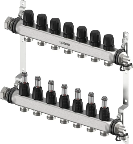 Uponor Vario S manifold with flow meters FM, 7XG3/4",1140838