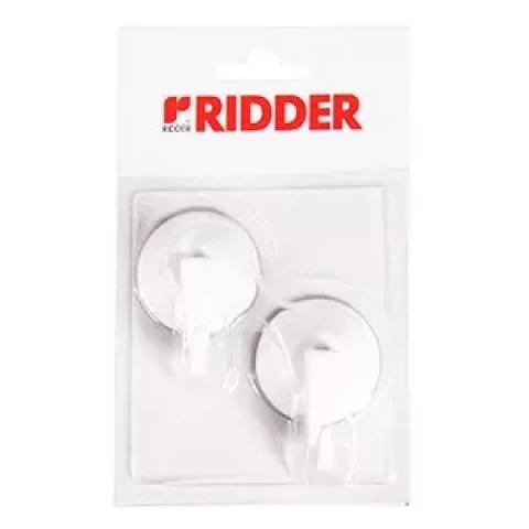 RIDDER Hook SAROW ar piesūcekni 40 mm, balts (2gb)